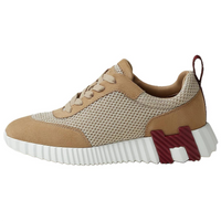 HERMES Bouncing Low-Top Casual Shoes Women's Earth Brown