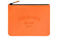 HERMES Neobain Polyamide Clutch Small Size Women's Orange
