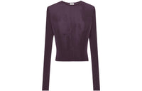 SAINT LAURENT SS23 Crop Top Women's Plum
