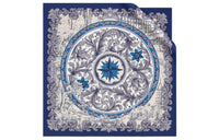 DIOR Silk Scarves Women's Blue/White