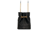 SAINT LAURENT Leather Bucket Bag, Shoulder Bag, Crossbody Bag Women's Black