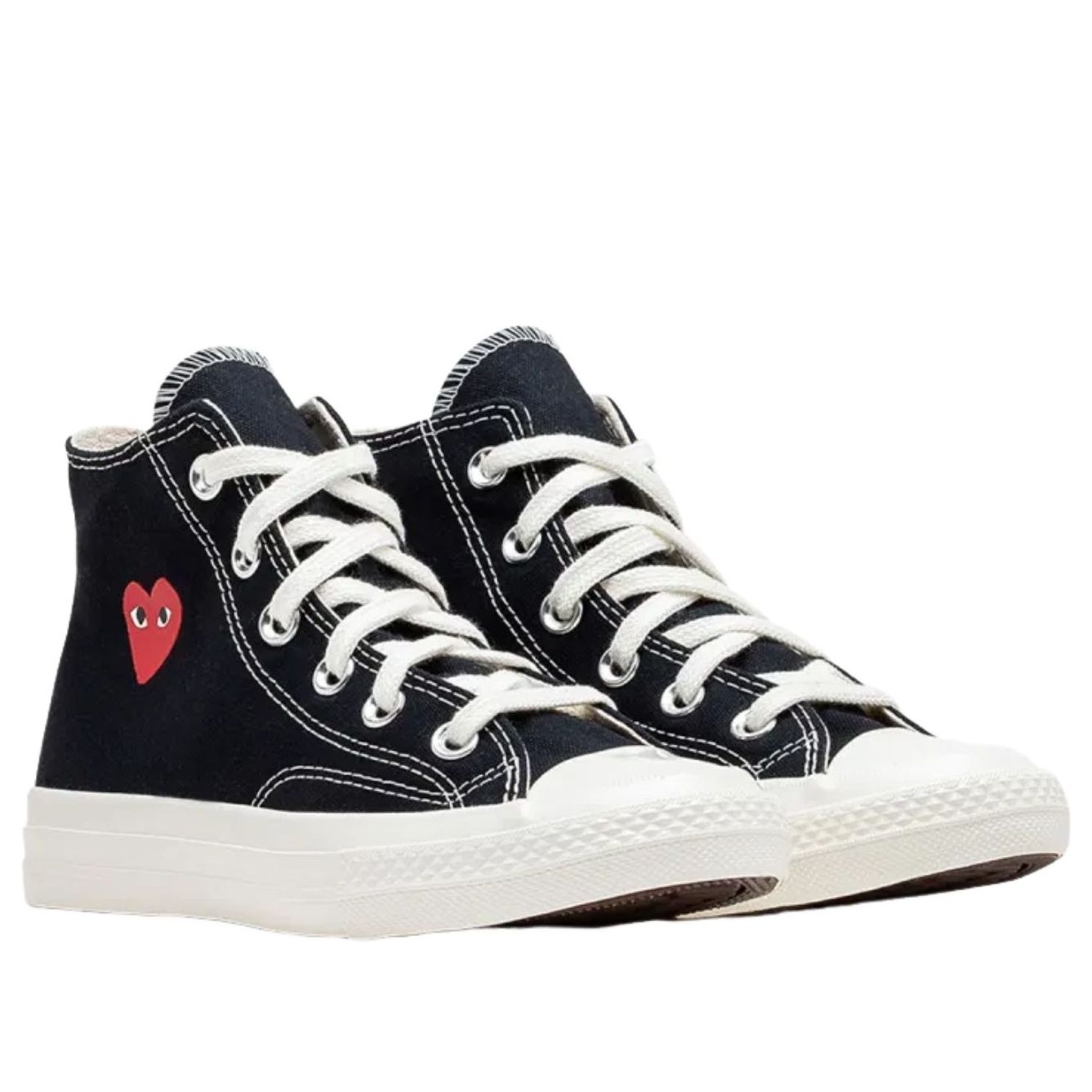(PS) Converse x Comme des Garcons PLAY Chuck Taylor All Star 70 Hi 'Single Heart Black' A08802C