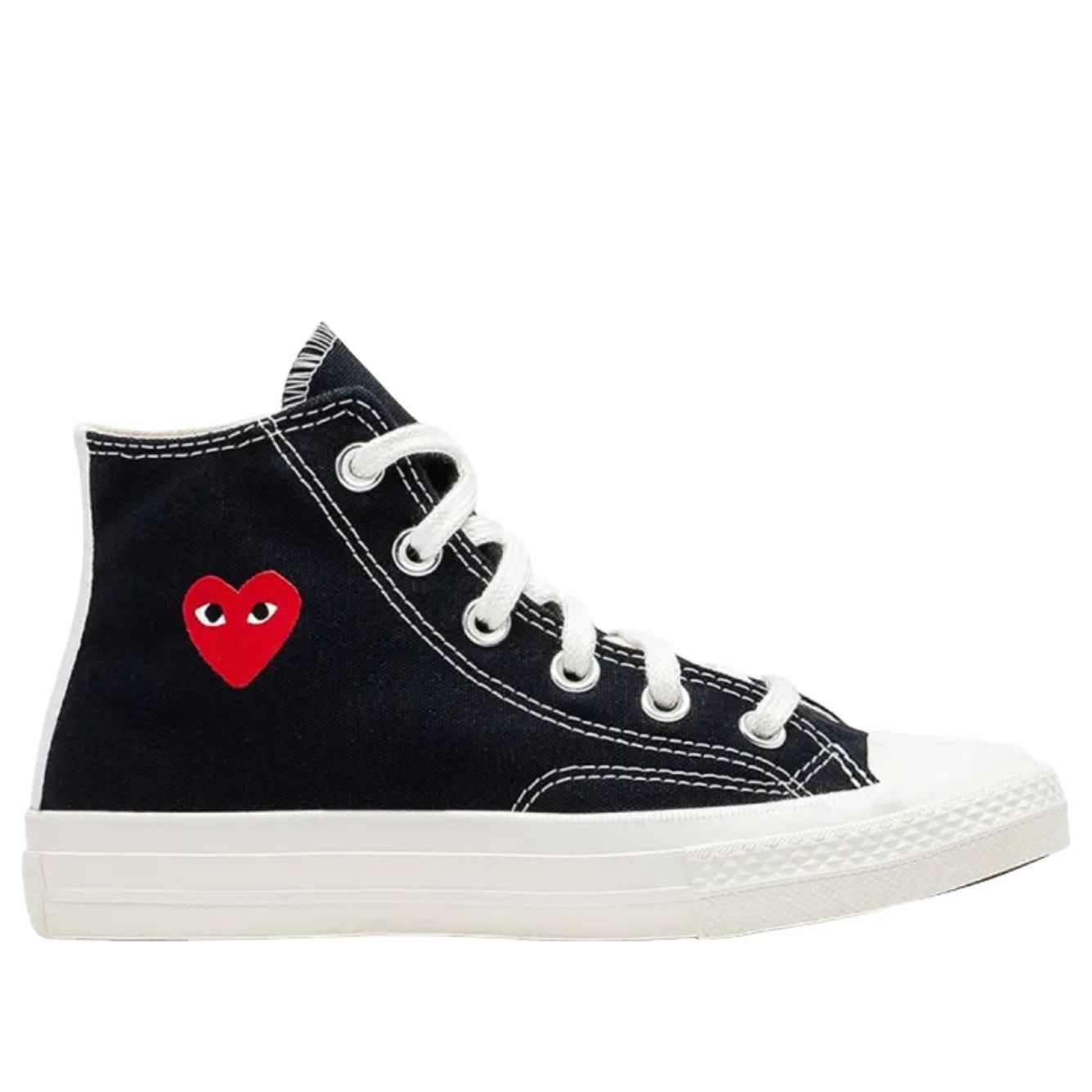 (PS) Converse x Comme des Garcons PLAY Chuck Taylor All Star 70 Hi 'Single Heart Black' A08802C