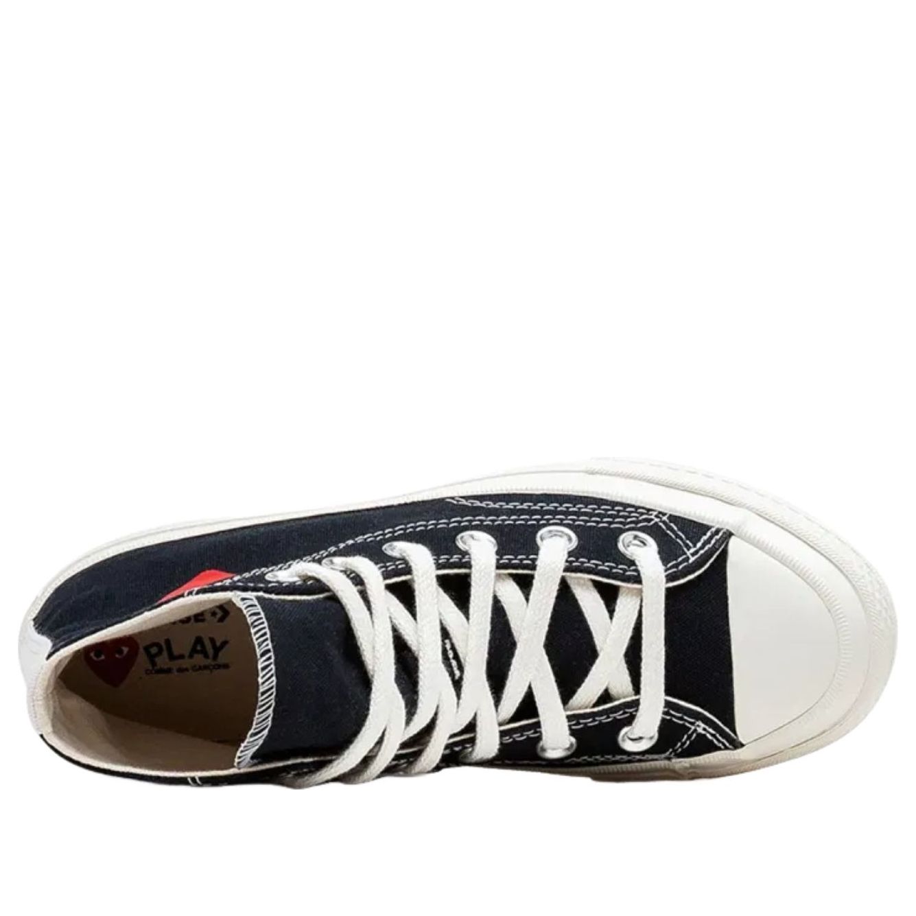 (PS) Converse x Comme des Garcons PLAY Chuck Taylor All Star 70 Hi 'Single Heart Black' A08802C