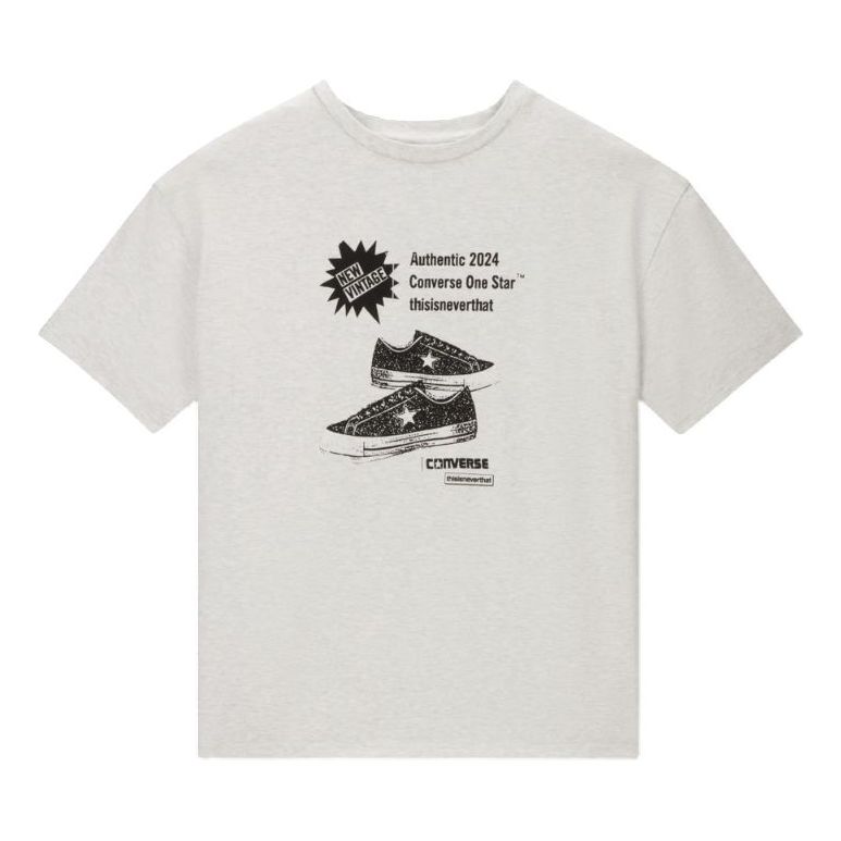 Converse x thisisneverthat Grid T-Shirt Asia Sizing 'Grey' 10027834-022