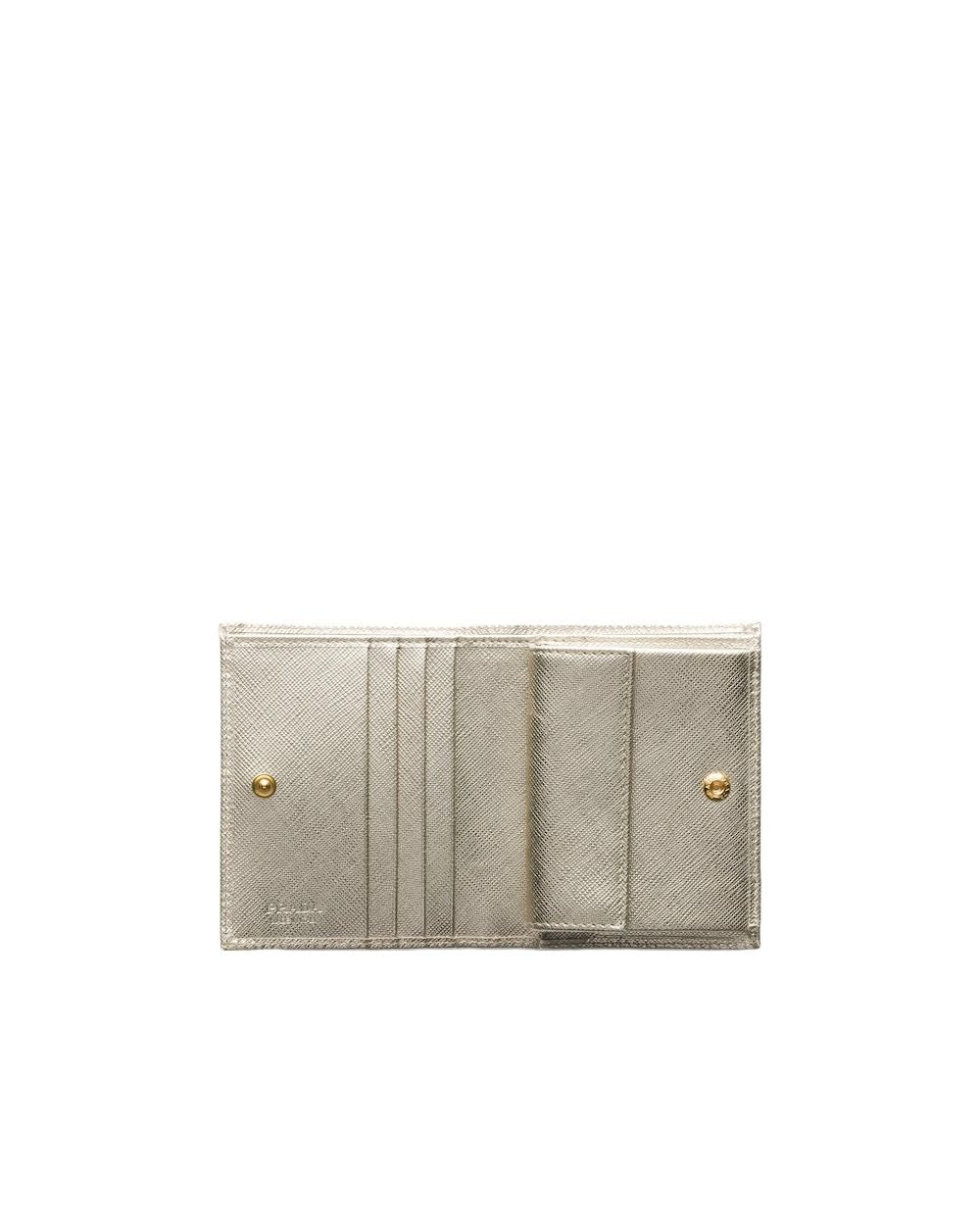 (WMNS) PRADA SS26 Small Saffiano Leather Wallet 'Pyrite' 1MV204-QHH-F0846