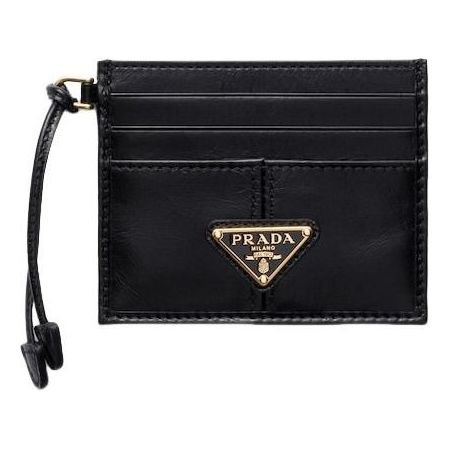 (WMNS) PRADA FW25 Leather Card Holder 'Black' 1MC025-2CYR-F0002