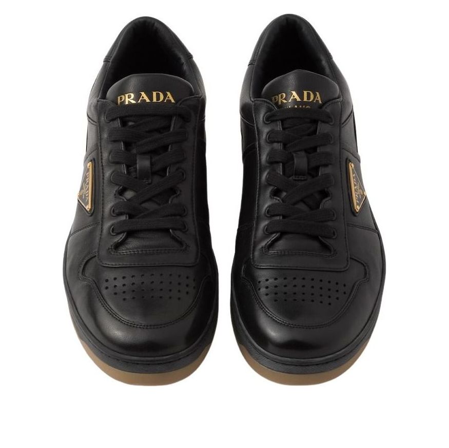PRADA SS26 Downtown Nappa Leather Sneakers 'Black' 2EE364-038-F0633