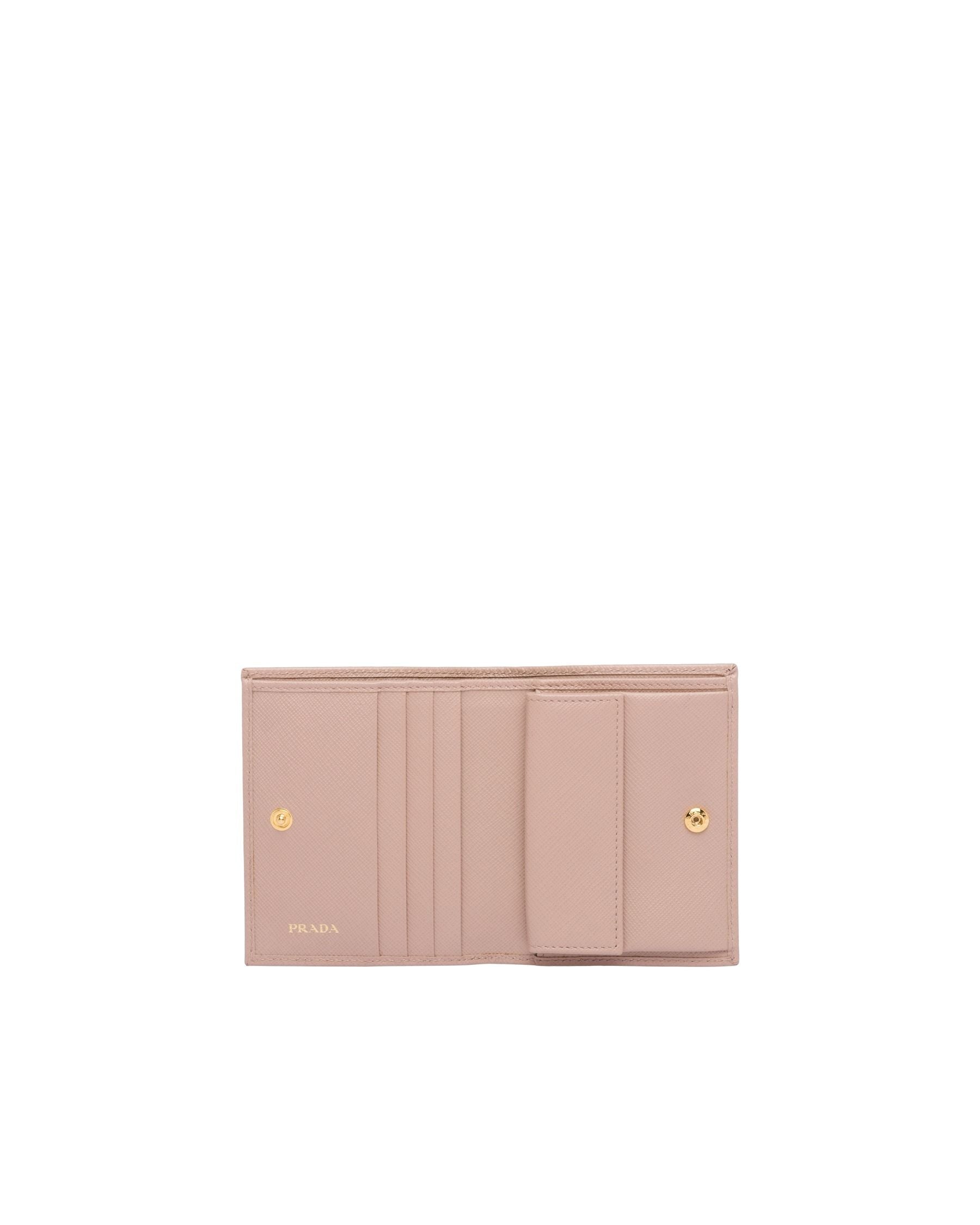 (WMNS) PRADA FW25 Small Saffiano Leather Wallet 'Powder Pink' 1MV204-QWA-F0236
