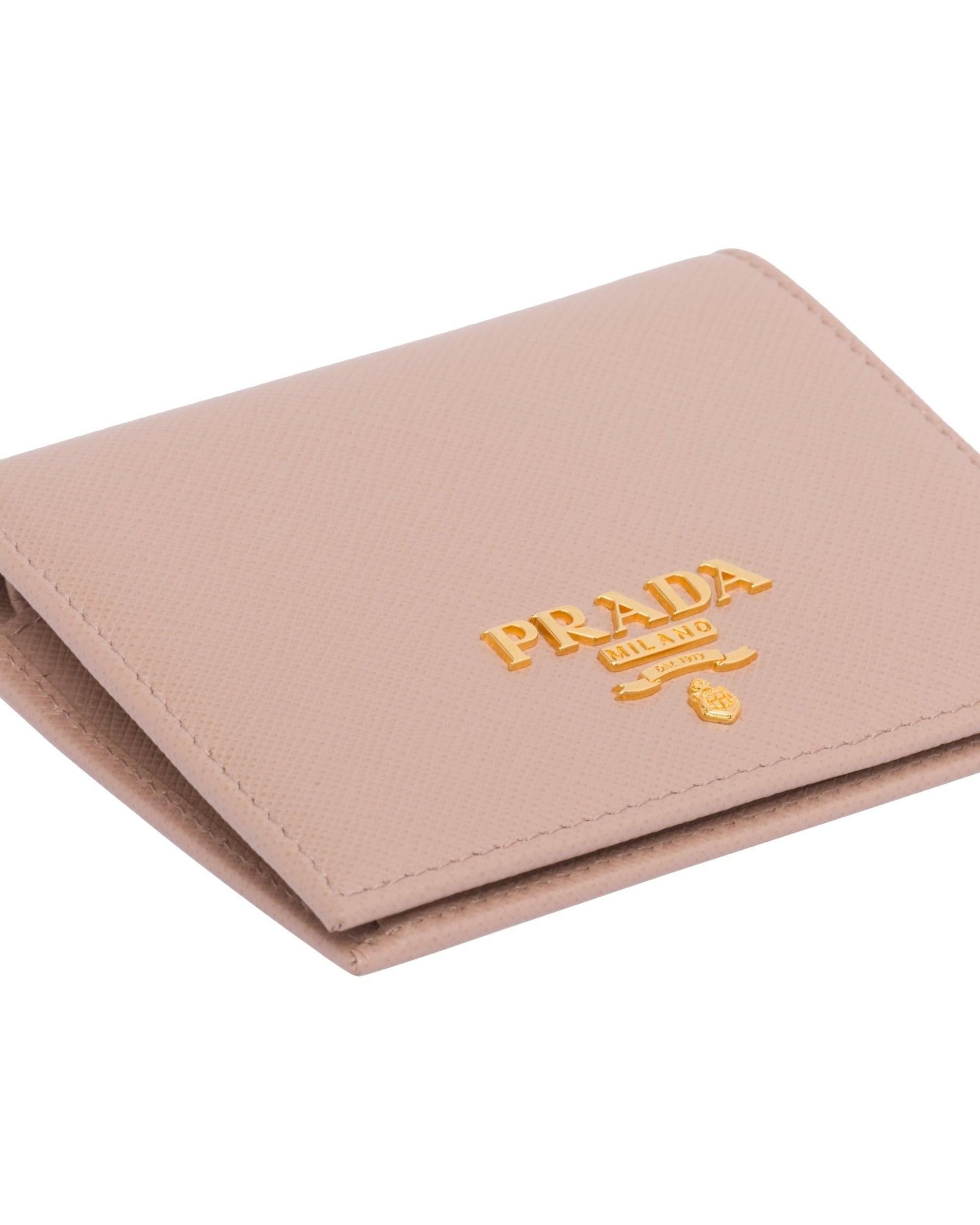 (WMNS) PRADA FW25 Small Saffiano Leather Wallet 'Powder Pink' 1MV204-QWA-F0236