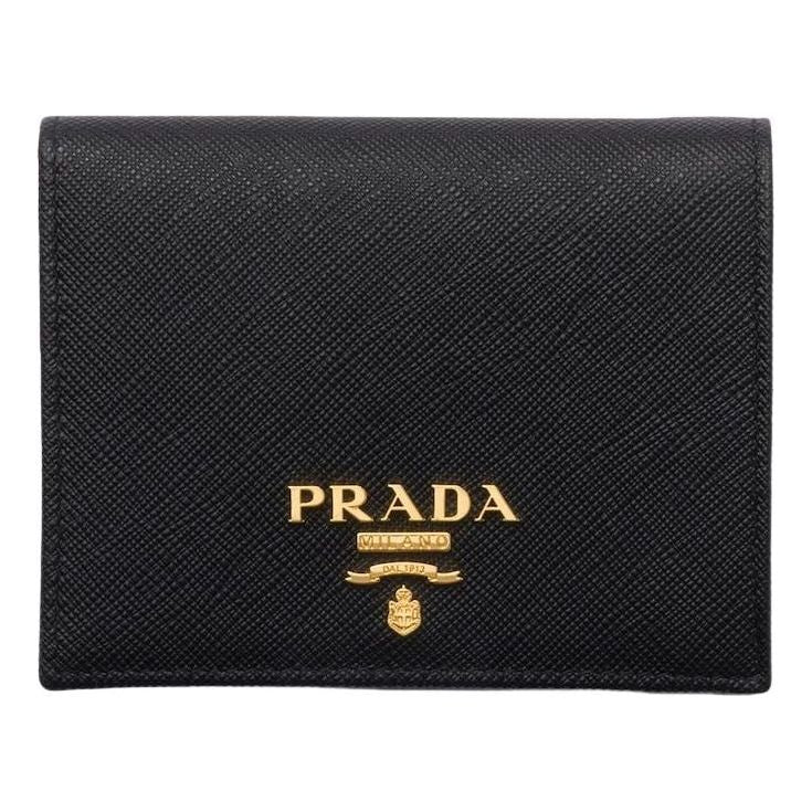 (WMNS) PRADA FW25 Small Saffiano Leather Wallet 'Black' 1MV204-QWA-F0002