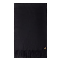 (WMNS) PRADA FW25 Silk and Cashmere Scarf 'Black' 1FS065-2COP-F0632
