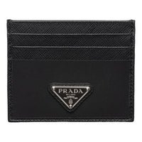 PRADA SS26 Re-Nylon and Saffiano Leather Card Holder 'Black' 2MC025-2DMH-F0002