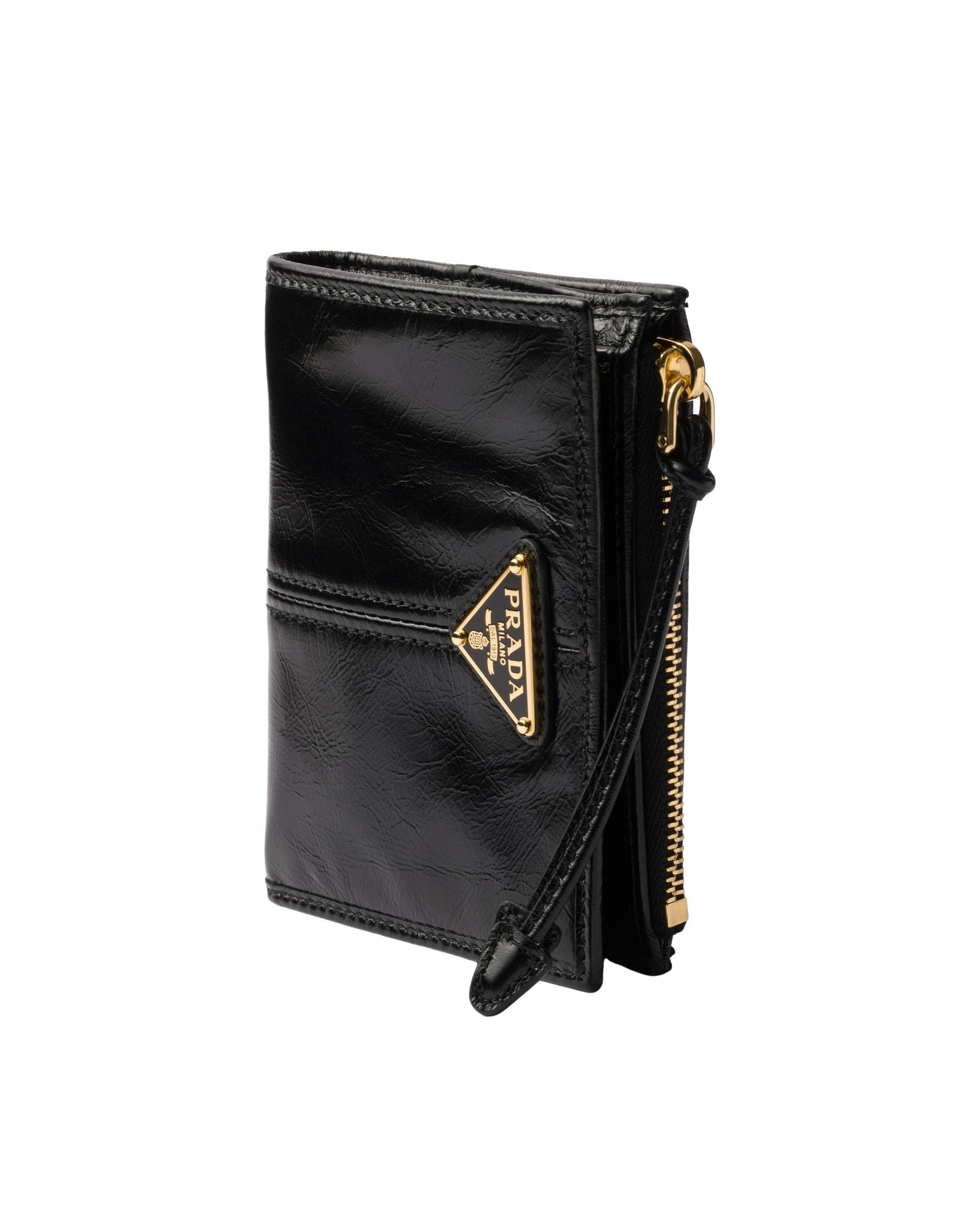 (WMNS) PRADA FW25 Small Leather Wallet 'Black' 1ML050-2CYR-F0002