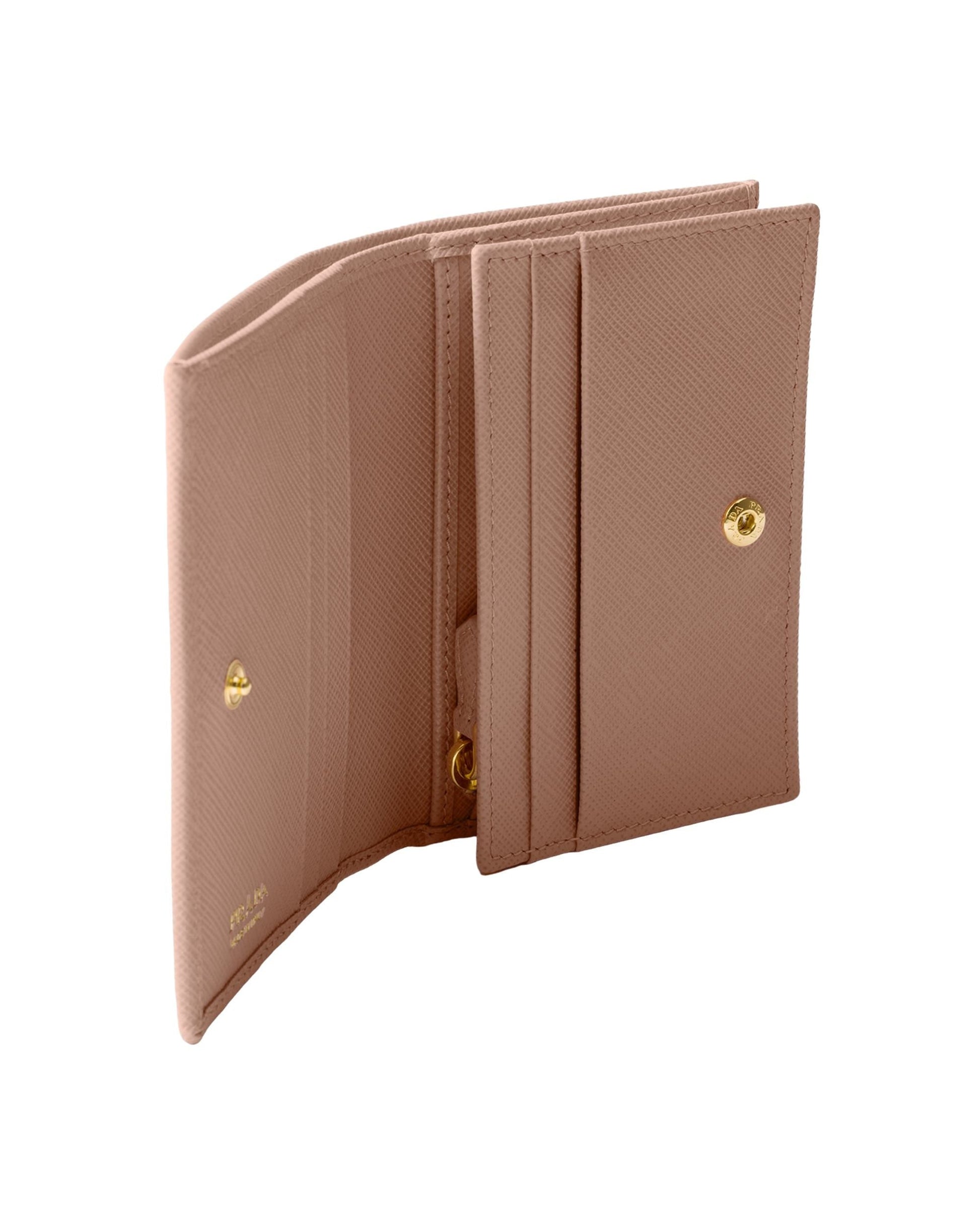 (WMNS) PRADA SS26 Small Saffiano Leather Wallet 'Powder Pink' 1MV021-QHH-F0236