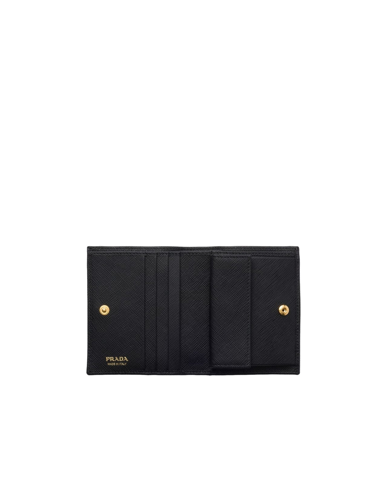 (WMNS) PRADA FW25 Small Saffiano Leather Wallet 'Black' 1MV204-QWA-F0002