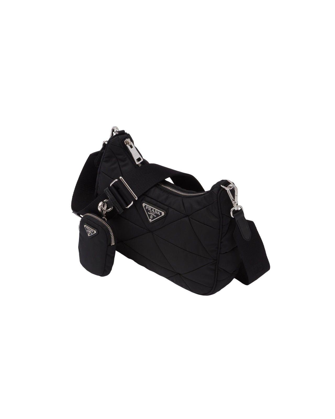 (WMNS) PRADA FW25 Padded Re-Nylon Shoulder Bag 'Black' 1BC151-RDJN-F0632