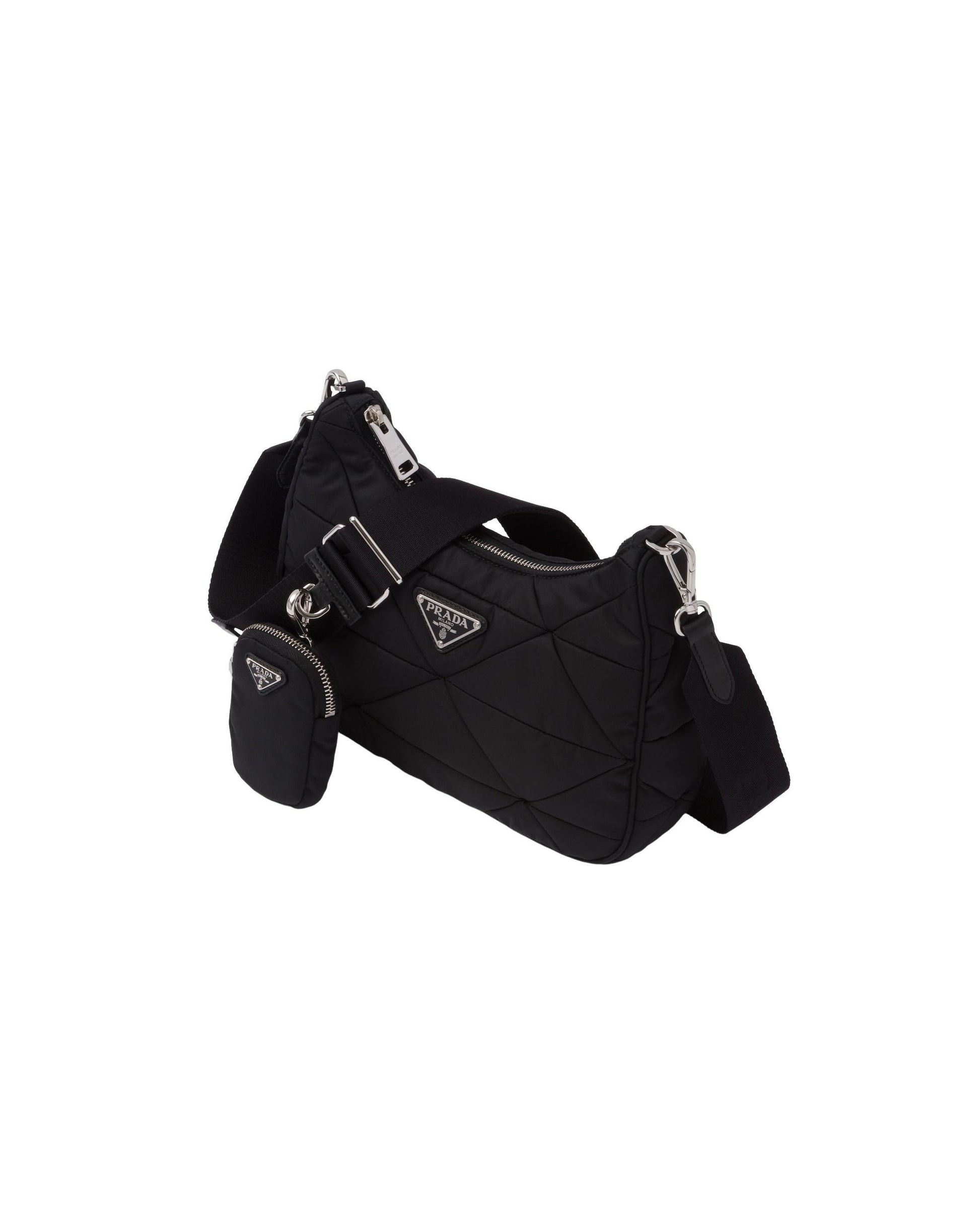 (WMNS) PRADA FW25 Padded Re-Nylon Shoulder Bag 'Black' 1BC151-RDJN-F0632