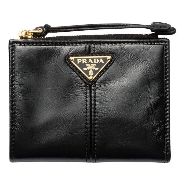 (WMNS) PRADA FW25 Small Leather Wallet 'Black' 1ML050-2CYR-F0002