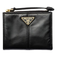 (WMNS) PRADA FW25 Small Leather Wallet 'Black' 1ML050-2CYR-F0002