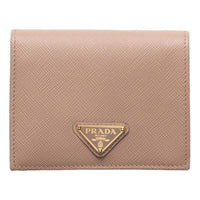 (WMNS) PRADA SS26 Small Saffiano Leather Wallet 'Powder Pink' 1MV204-QHH-F0236