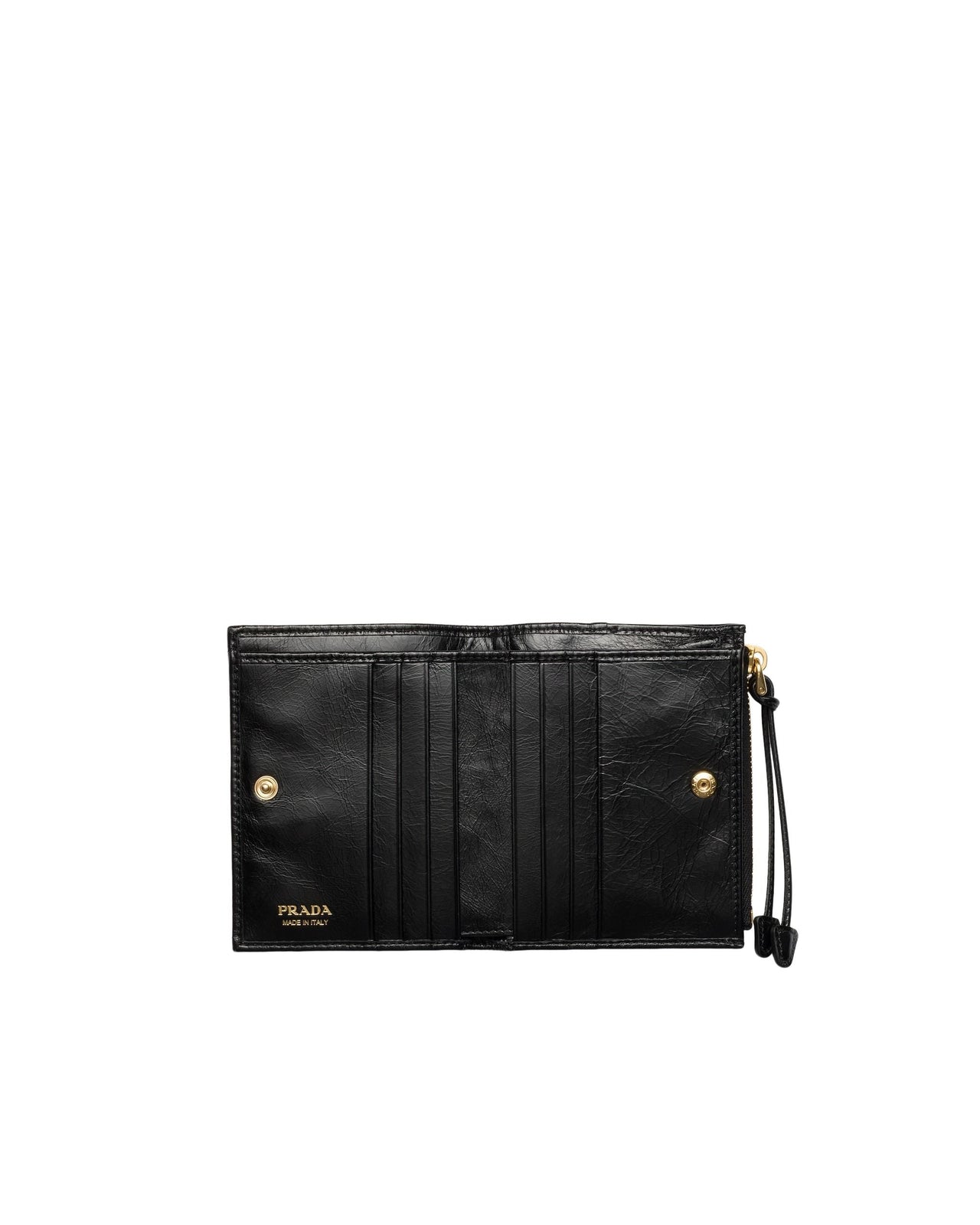 (WMNS) PRADA FW25 Small Leather Wallet 'Black' 1ML050-2CYR-F0002
