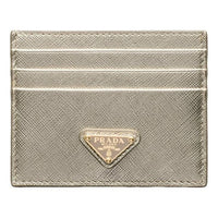 (WMNS) PRADA SS26 Saffiano Leather Card Holder 'Pyrite' 1MC025-QHH-F0846