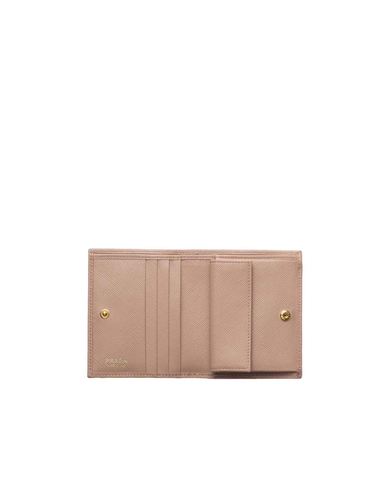 (WMNS) PRADA SS26 Small Saffiano Leather Wallet 'Powder Pink' 1MV204-QHH-F0236
