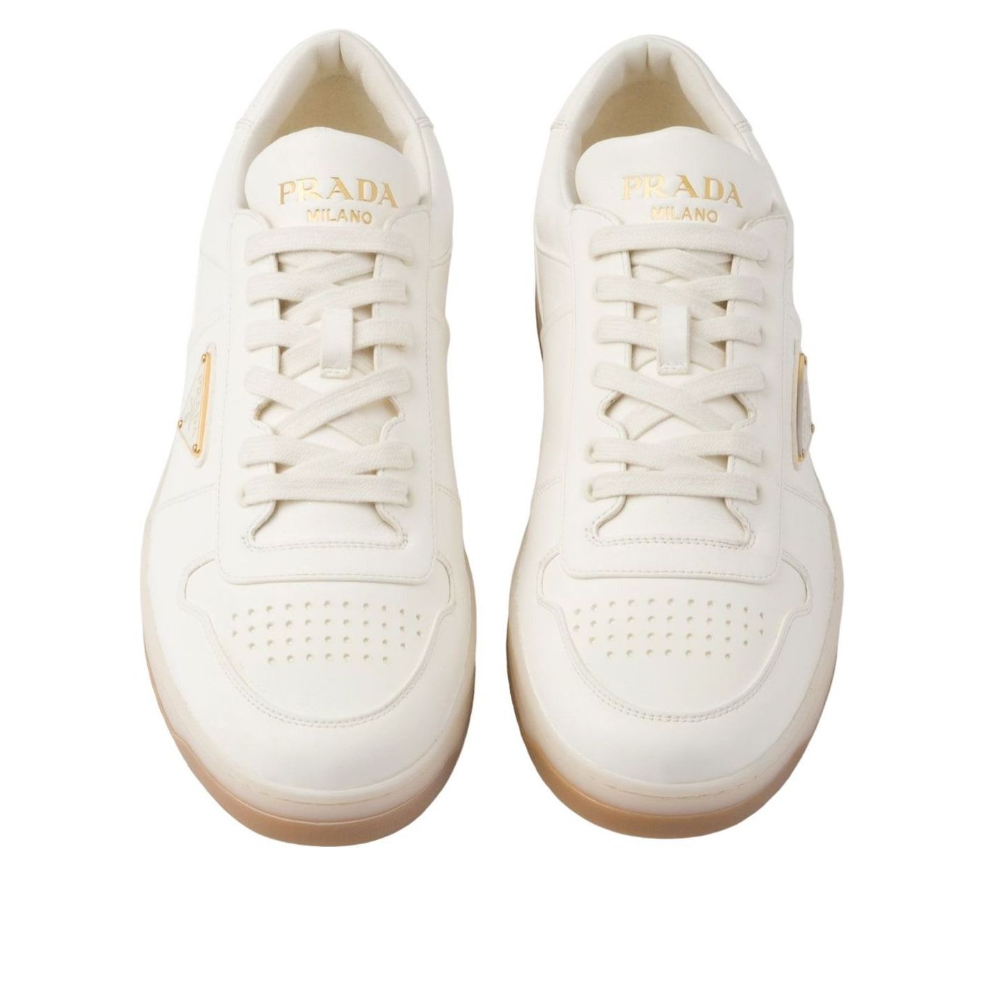 PRADA SS26 Downtown Nappa Leather Sneakers 'Ivory' 2EE364-038-F0304