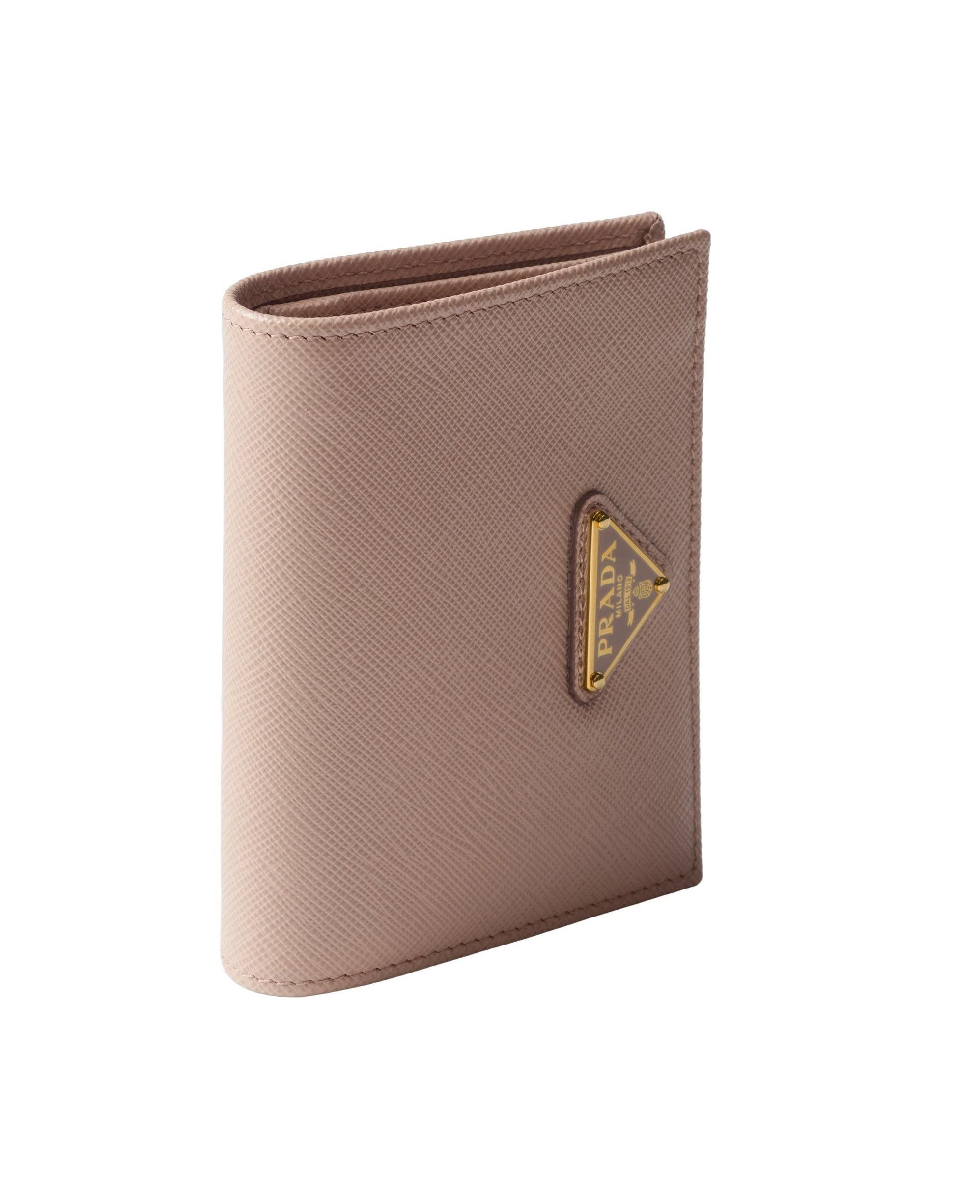 (WMNS) PRADA SS26 Small Saffiano Leather Wallet 'Powder Pink' 1MV204-QHH-F0236