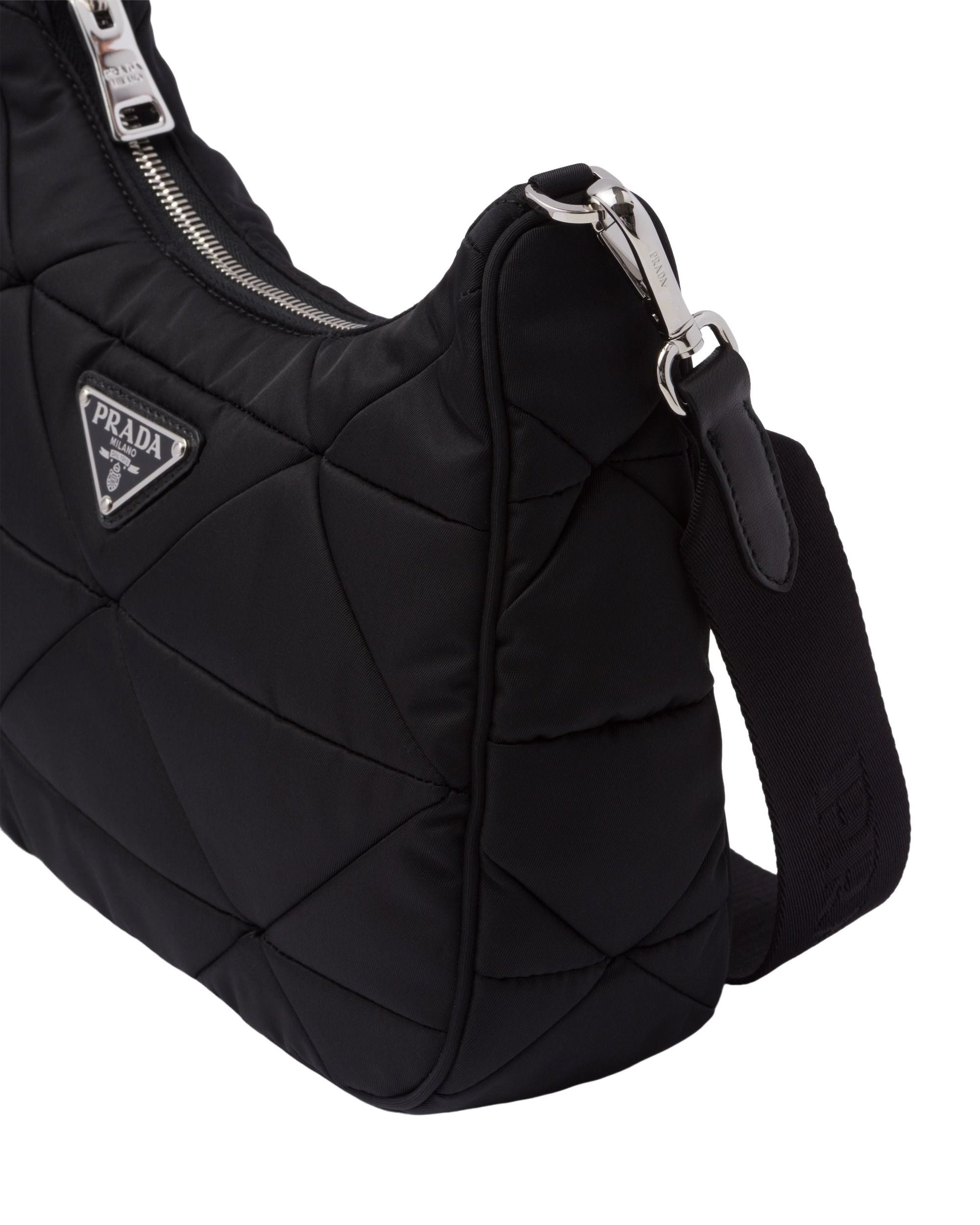 (WMNS) PRADA FW25 Padded Re-Nylon Shoulder Bag 'Black' 1BC151-RDJN-F0632