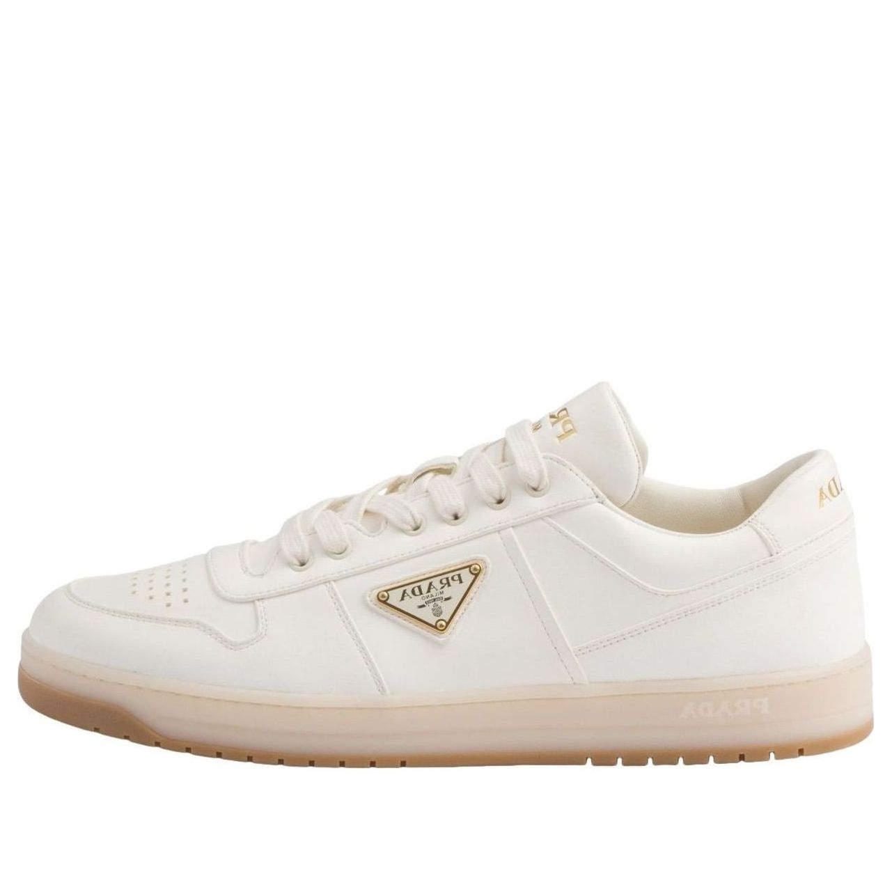 PRADA SS26 Downtown Nappa Leather Sneakers 'Ivory' 2EE364-038-F0304