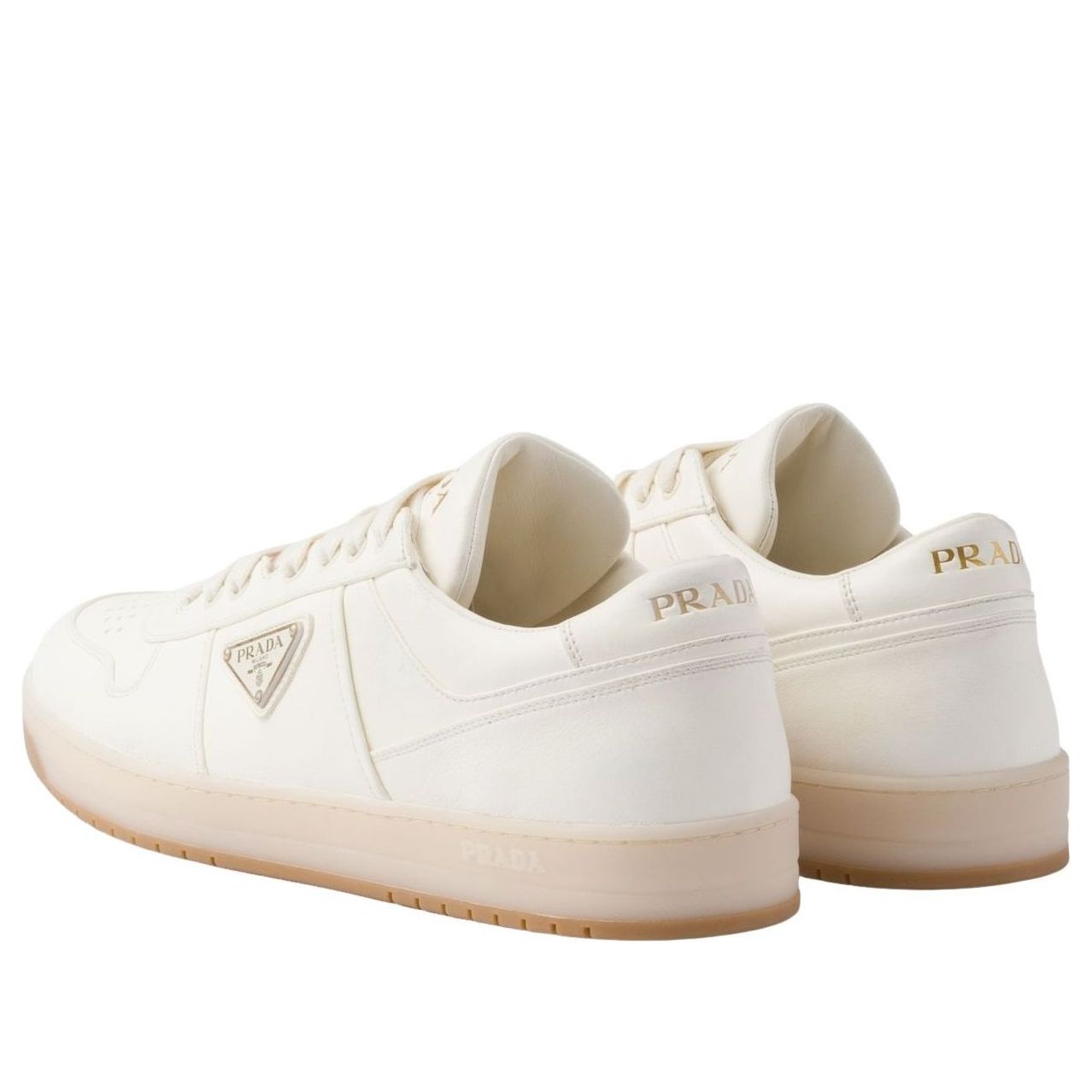 PRADA SS26 Downtown Nappa Leather Sneakers 'Ivory' 2EE364-038-F0304