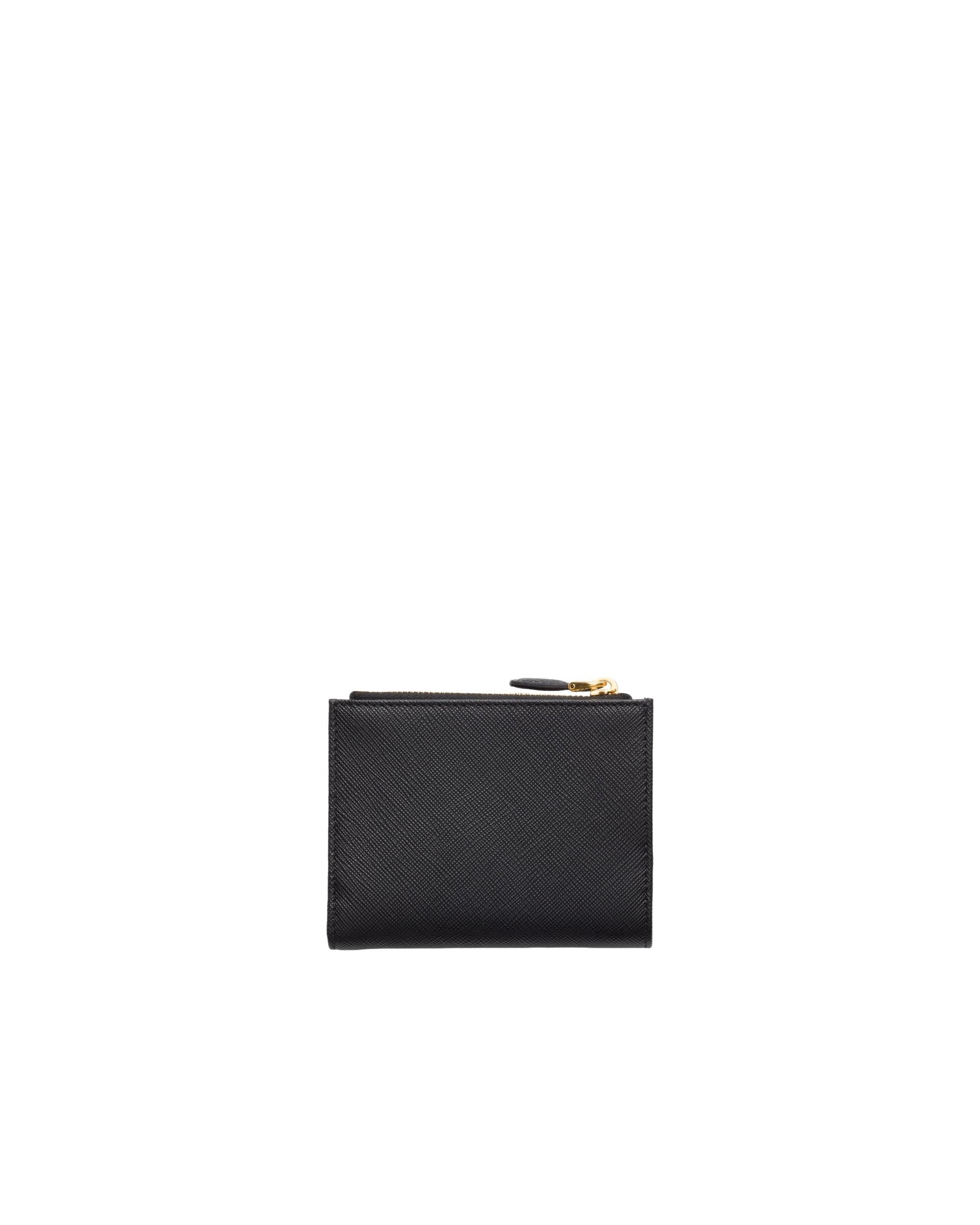 (WMNS) PRADA FW25 Small Saffiano Leather Wallet 'Black' 1ML050-QHH-F0002