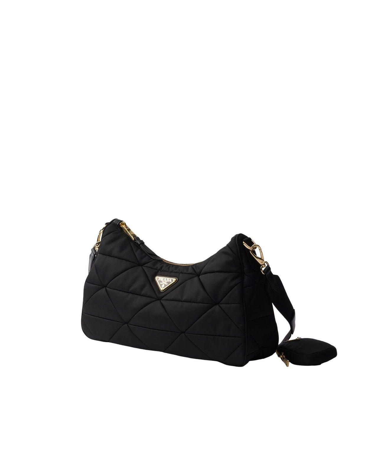 (WMNS) PRADA FW25 Large Padded Re-Nylon Bag 'Black' 1BC232-RDJN-F0632