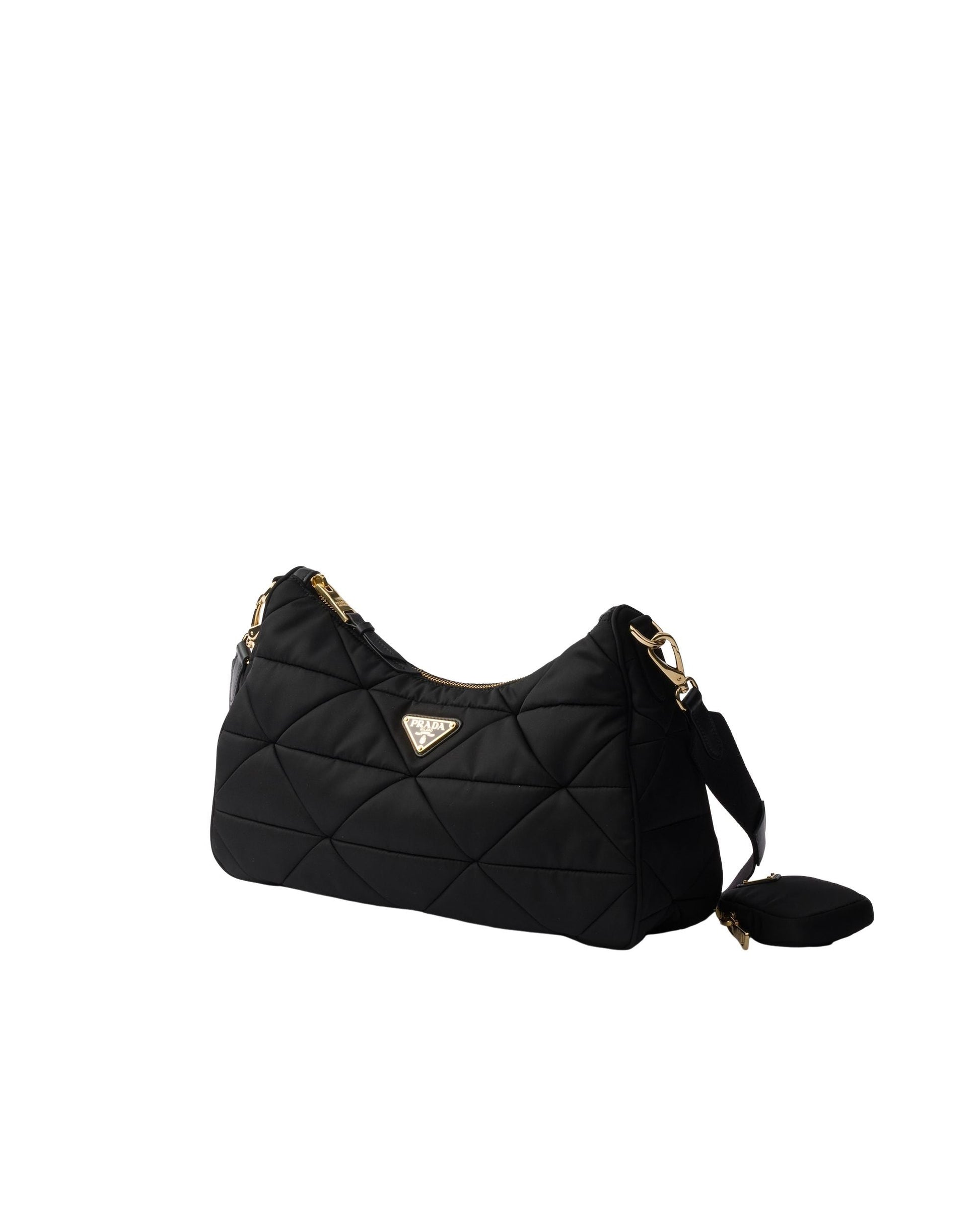 (WMNS) PRADA FW25 Large Padded Re-Nylon Bag 'Black' 1BC232-RDJN-F0632