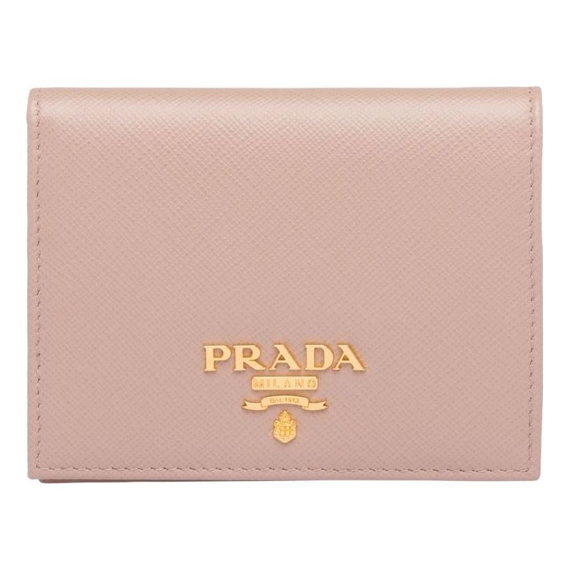 (WMNS) PRADA FW25 Small Saffiano Leather Wallet 'Powder Pink' 1MV204-QWA-F0236