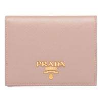 (WMNS) PRADA FW25 Small Saffiano Leather Wallet 'Powder Pink' 1MV204-QWA-F0236