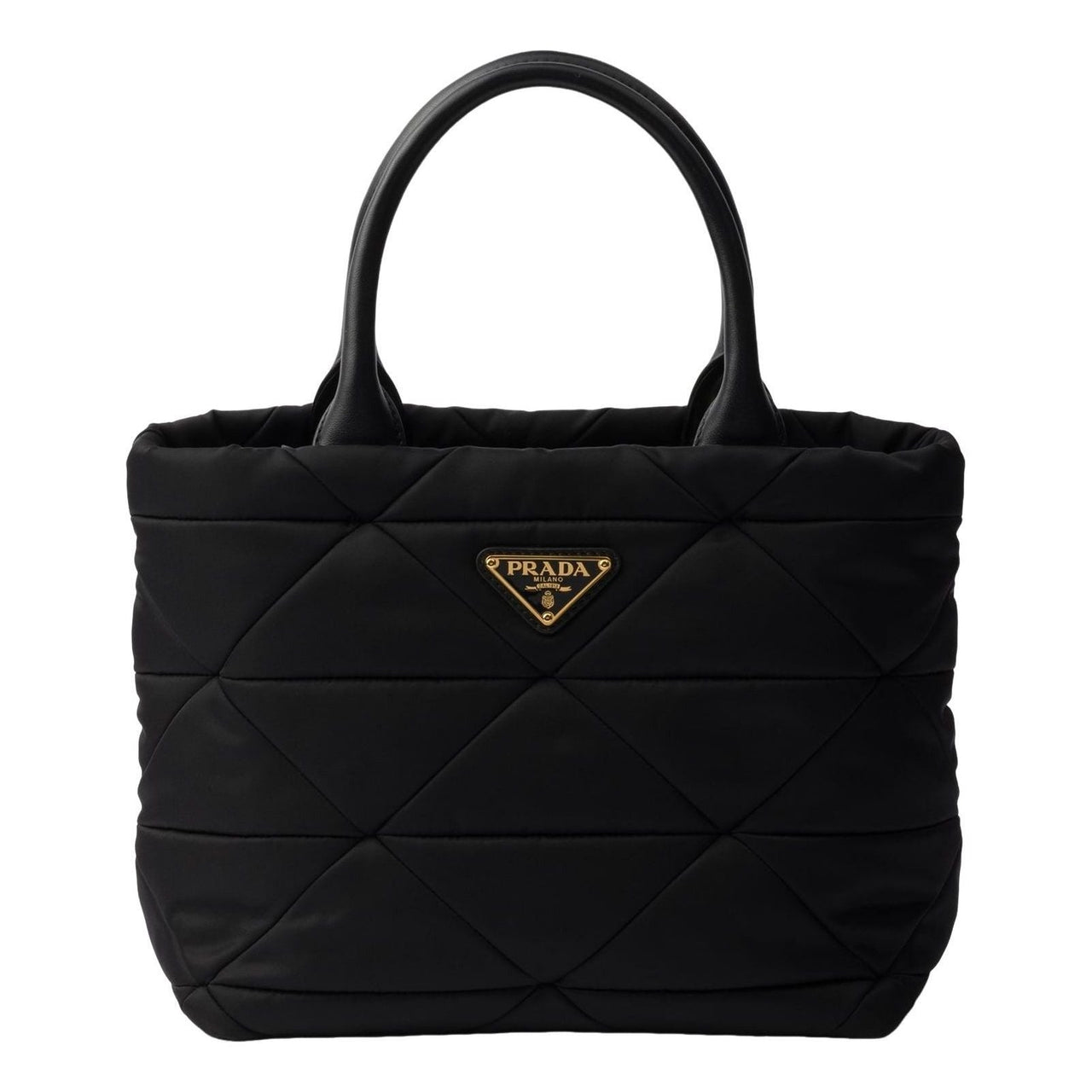 (WMNS) PRADA SS26 Small Padded Re-Nylon Tote 'Black' 1BG373-RDJN-F0632