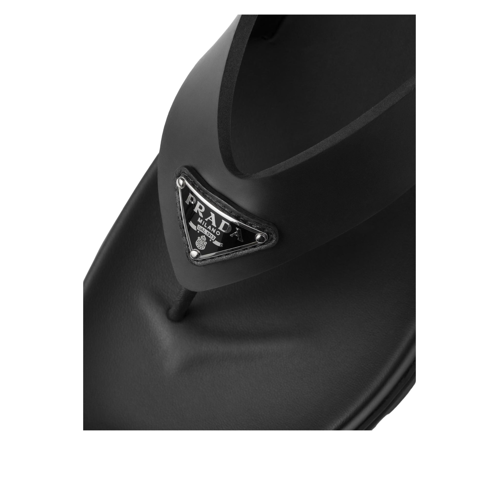 (WMNS) PRADA SS26 Rubber Thong Sandals 'Black' 1Y420N-3LKK-F0002