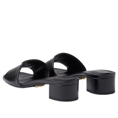 (WMNS) PRADA SS26 Saffiano Patent Leather Sandals 'Black' 1XX730-3A9S-F0002
