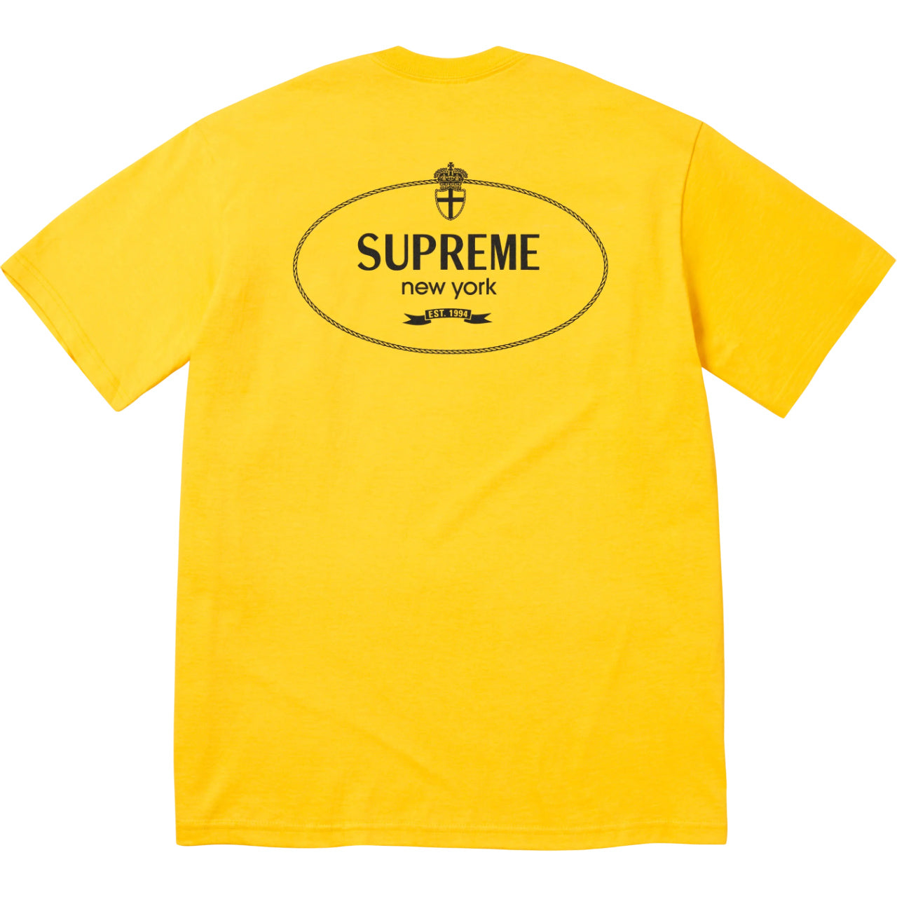Supreme Crest T-Shirt FW24 'Yellow' SUP-FW24-294-Y