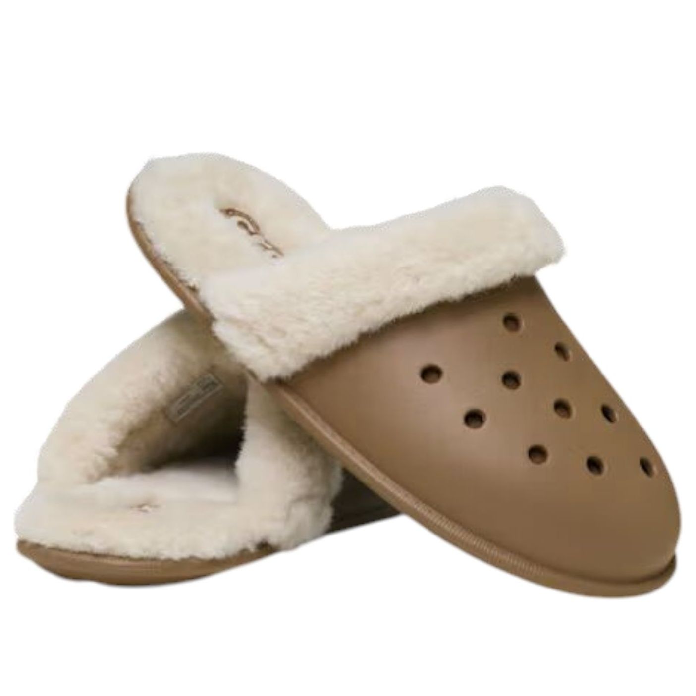 Crocs Classic Fuzz Scuff 'Sepia' 212143-2EY