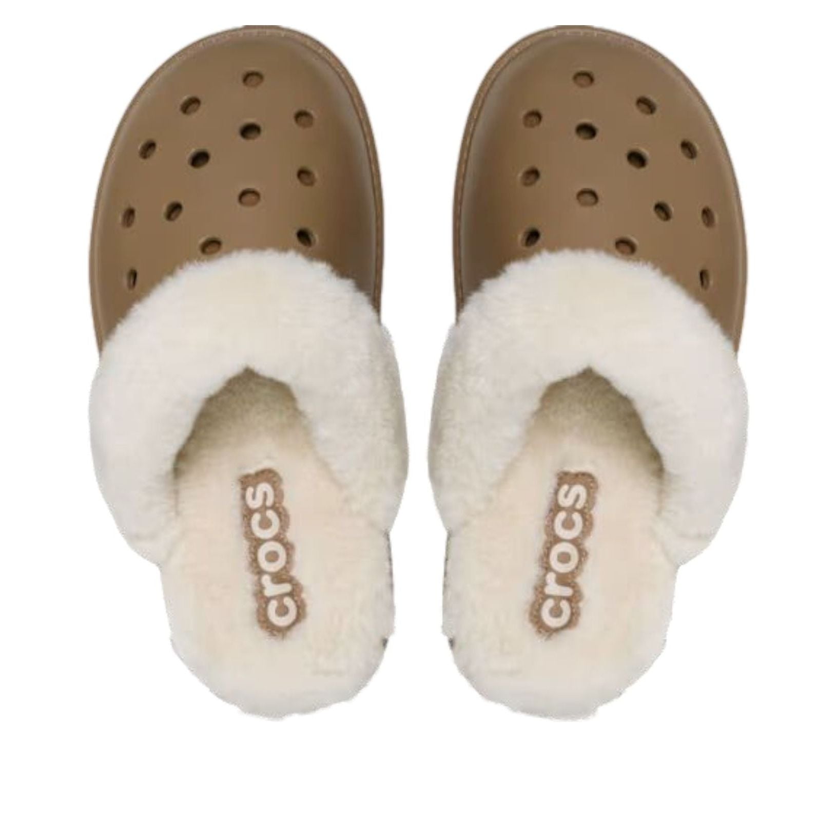 Crocs Classic Fuzz Scuff 'Sepia' 212143-2EY