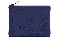 HERMES Neobain Polyamide Clutch Small Size Women's Dark Blue