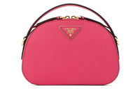 PRADA Saffiano Cow Leather Crossbody Bag Regular Women's Magenta Pink