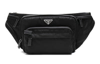 PRADA Fabric Fanny Pack Sling Bag Crossbody Bag Regular Men's Black