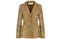 DIOR Leopard Printed Single Breasted Jacket