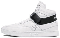 CELINE CT-03 Leather High-Top Sneakers White Black