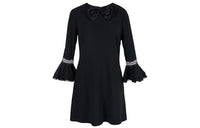 SAINT LAURENT Long Sleeved Dress Women's Black